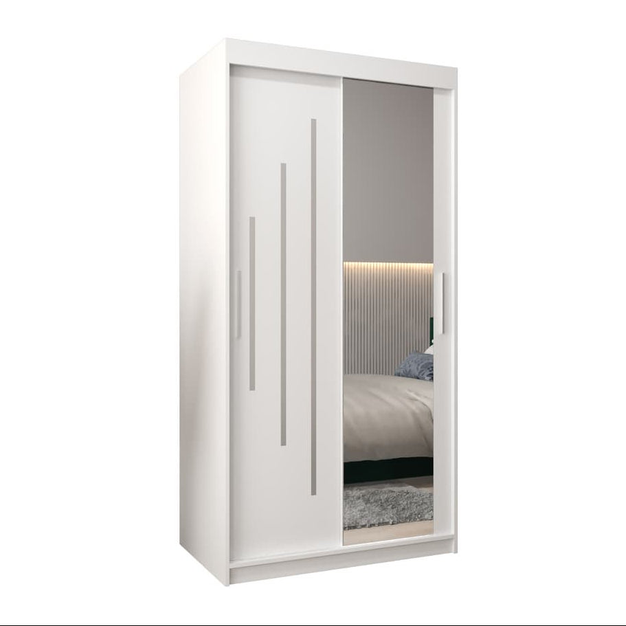 York II Sliding Door Wardrobe 100cm