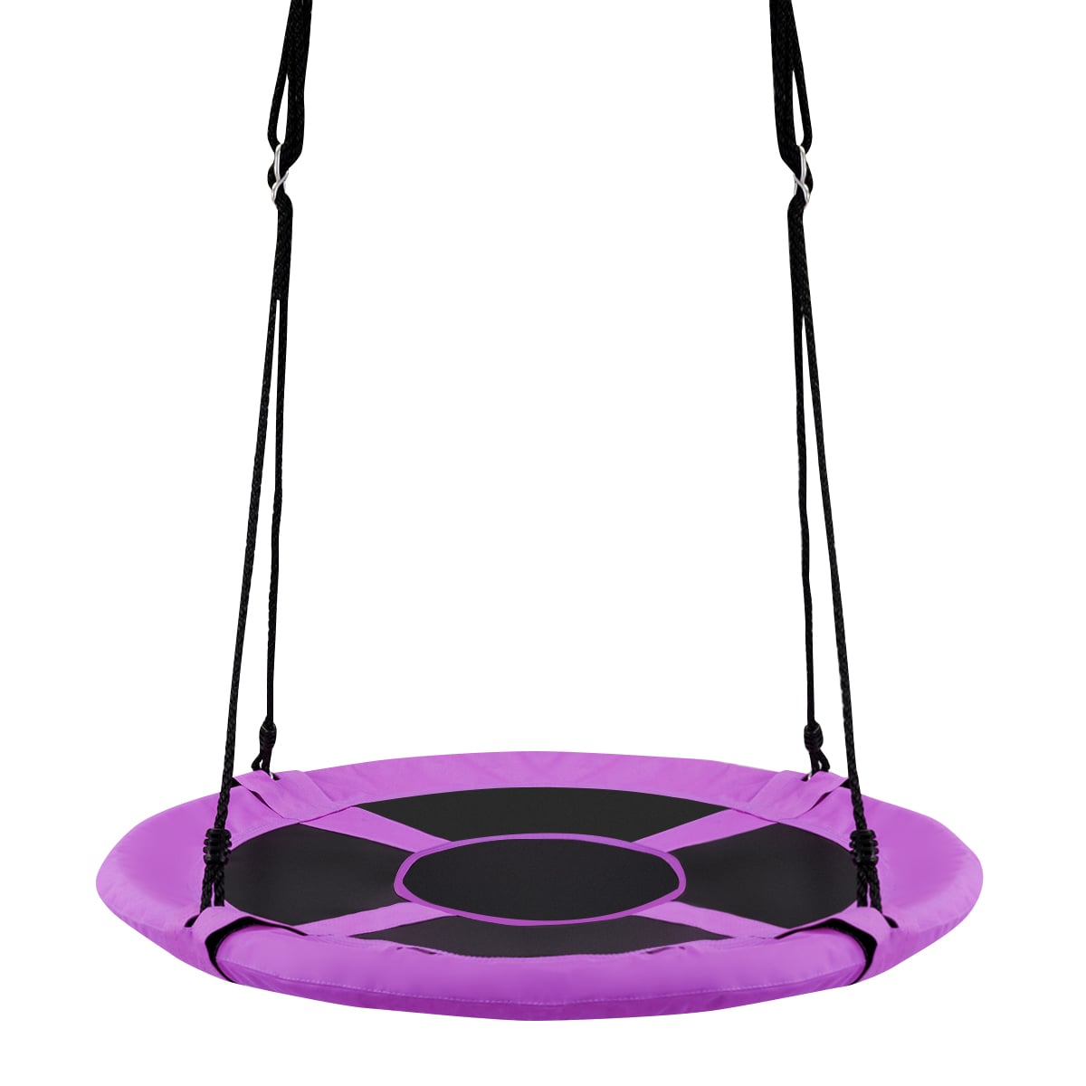 100cm Children Flying Saucer Tree Swing with Adjustable Rope-Purple