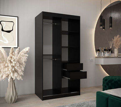 Uppsala T3 Sliding Door Wardrobe 100cm