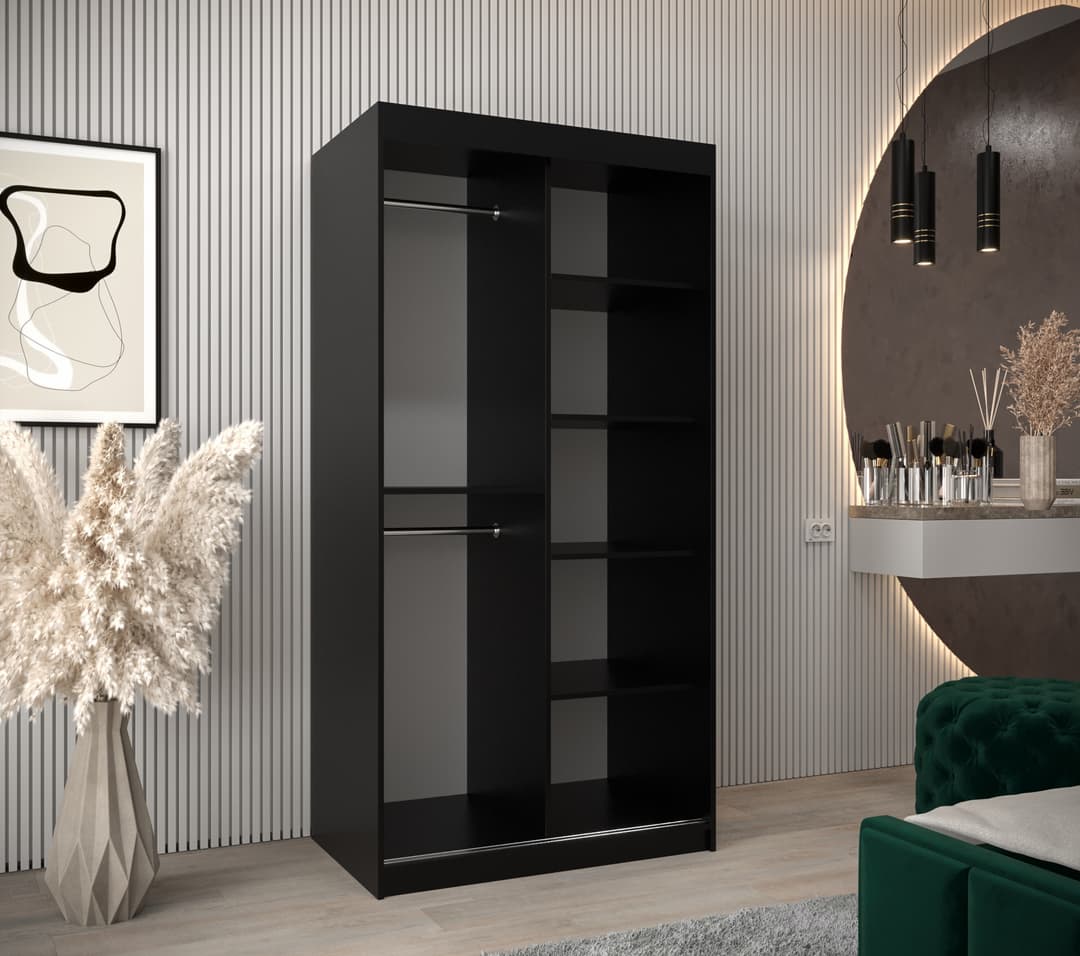 Uppsala V2 Sliding Door Wardrobe 100cm