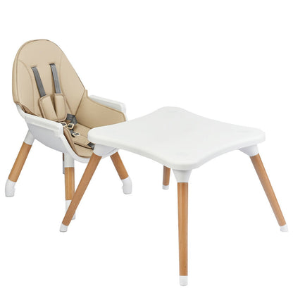 4 in 1 Baby High Chair Infant  Feeding Seat-Khaki