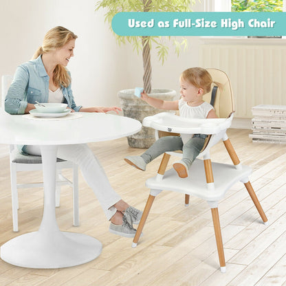 4 in 1 Baby High Chair Infant  Feeding Seat-Khaki