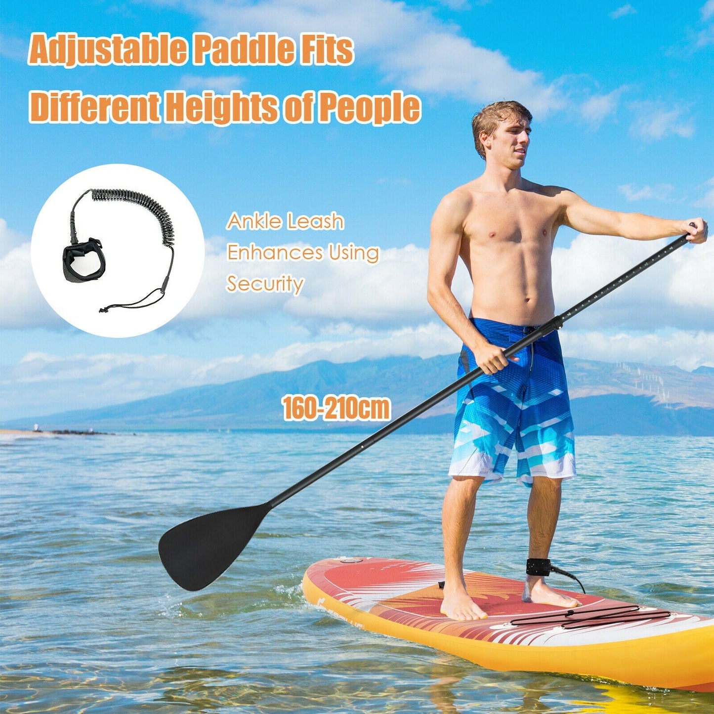 10.5FT Inflatable Stand Up Paddle Board SUP