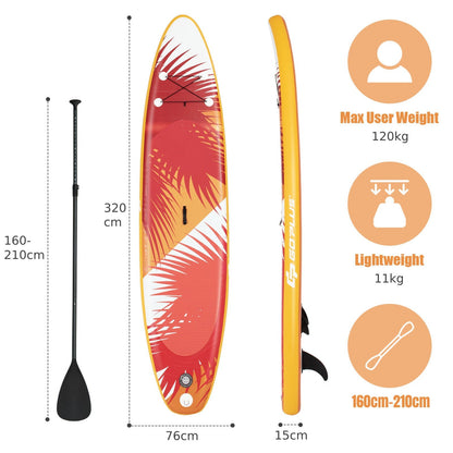 10.5FT Inflatable Stand Up Paddle Board SUP