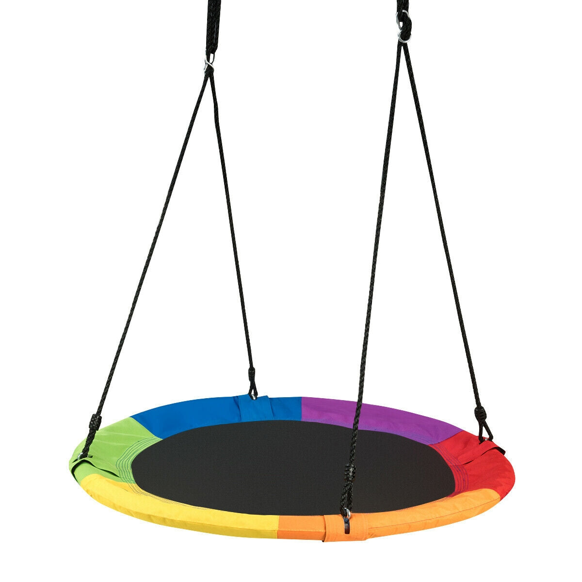 Adjustable Flying Saucer Tree Swing with Multiple Functions for Kids