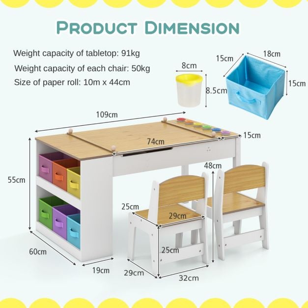 Kids Creative Play Bundle: Dress-Up Storage, Vanity & Art Table