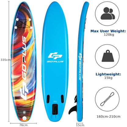 10.5ft/ 11ft Inflatable Stand Up Paddle Board Surfboard-L