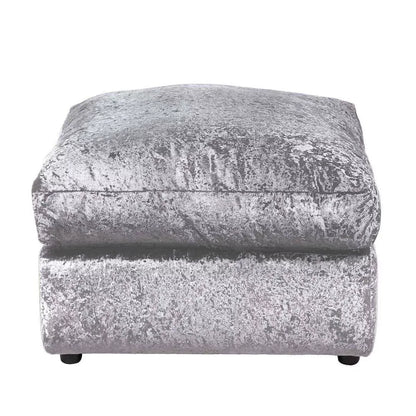 Classic Design Crushed Velvet 3+2 Sofas - Silver or Black