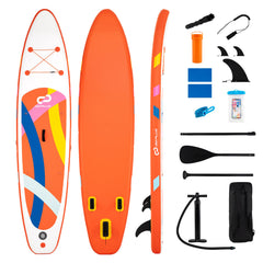 11' Wide Inflatable Stand Up Paddle Board-Orange