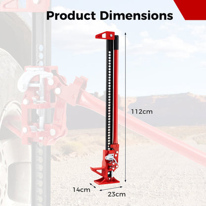 112 cm 3000 kg Capacity Farm Jack for Car Truck-Red