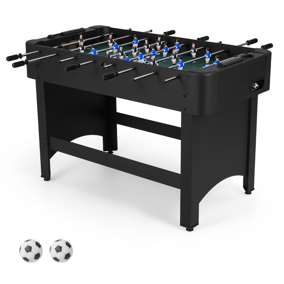 119 CM Competition Full Size Soccer Game Table with 22 Players-Black
