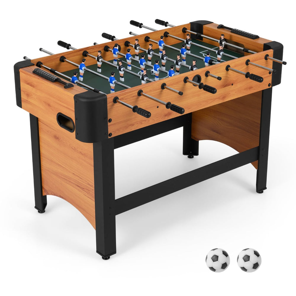 119 CM Competition Full Size Soccer Game Table with 22 Players-Natural