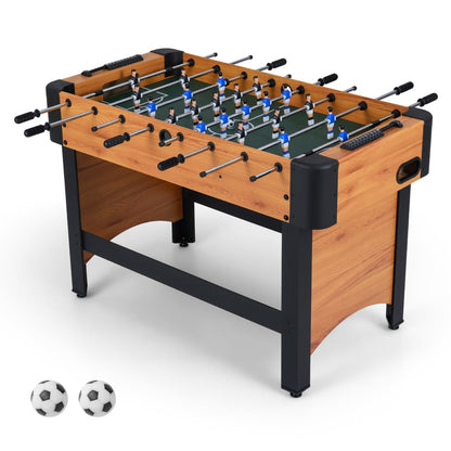 119 CM Competition Full Size Soccer Game Table with 22 Players-Natural
