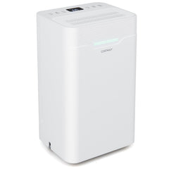 12.5L 35㎡ Dehumidifier for Basement with Drain Hose Smart Humidity Control and 3 Modes 24H Timer-White