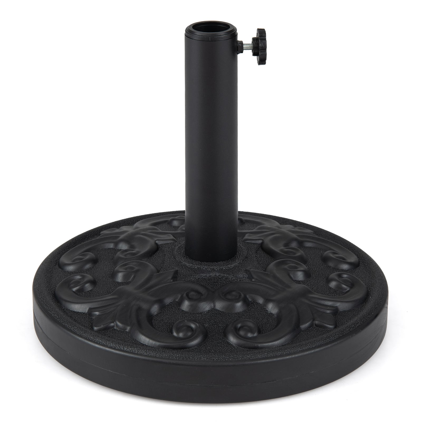 12 kg Heavy-duty Round Umbrella Stand with Adjustable Knob