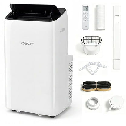 12000 BTU Portable Air Conditioner Cools Up to 46.5㎡ 5-in-1 Quiet AC Unit-White