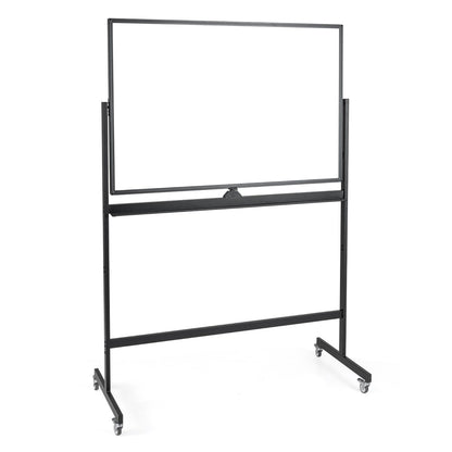 32 x 47 Inch Portable Rolling White Board-Black
