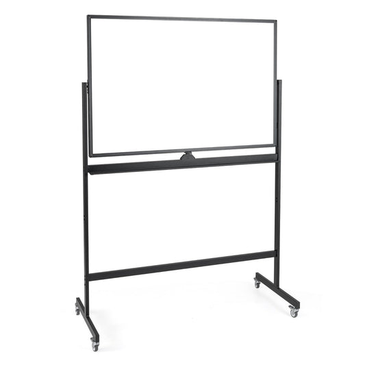 32 x 47 Inch Portable Rolling White Board-Black
