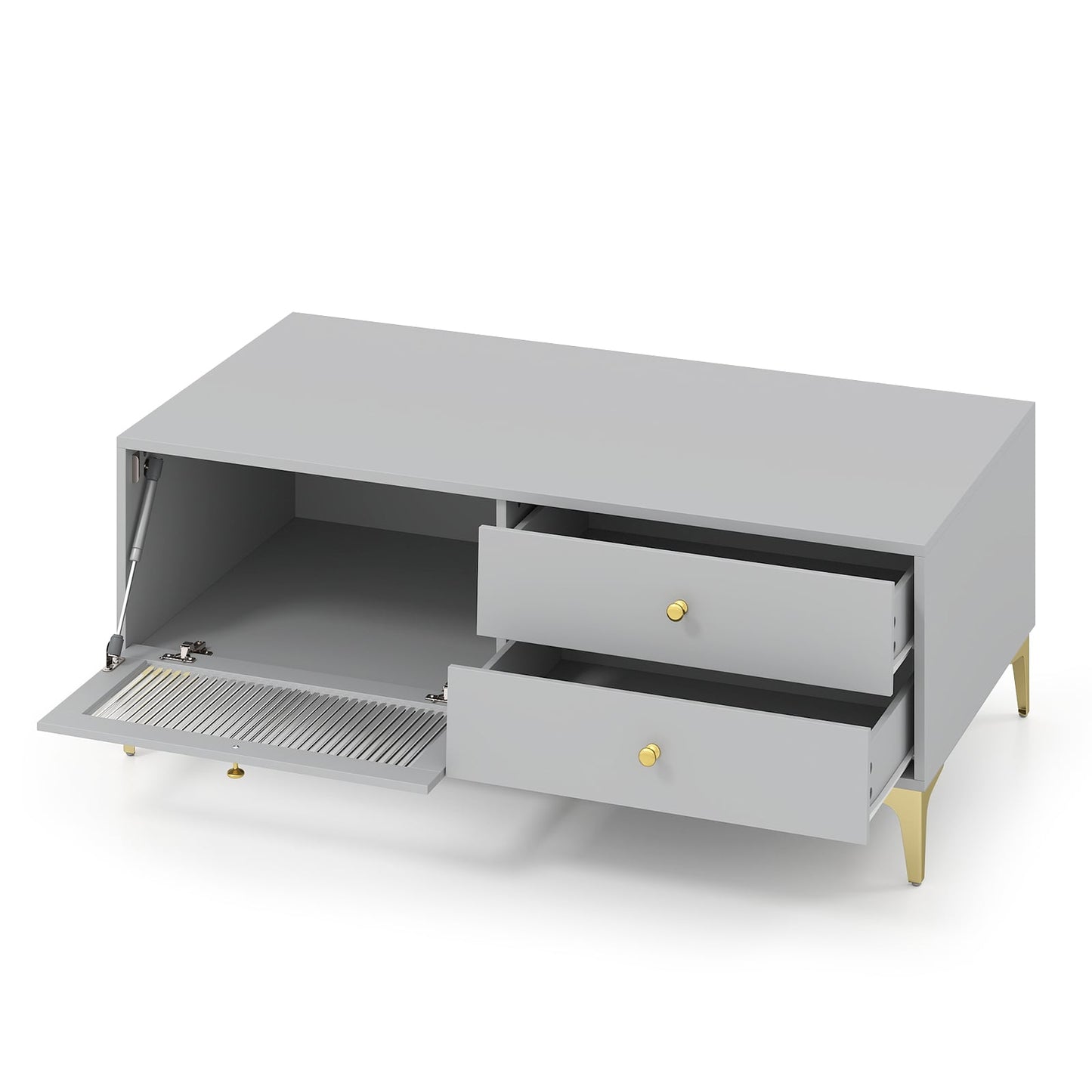 120 cm TV Stand with Compartment for 55-Inch TV-Grey