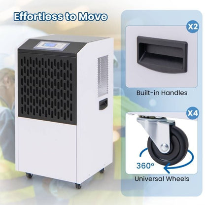 120L Commercial Industrial Dehumidifier for Spaces up to 500㎡-White