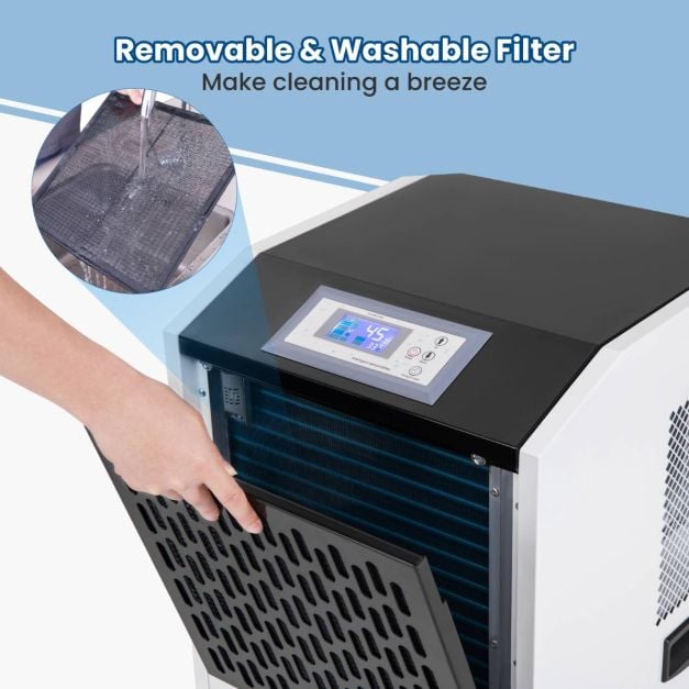 120L Commercial Industrial Dehumidifier for Spaces up to 500㎡-White