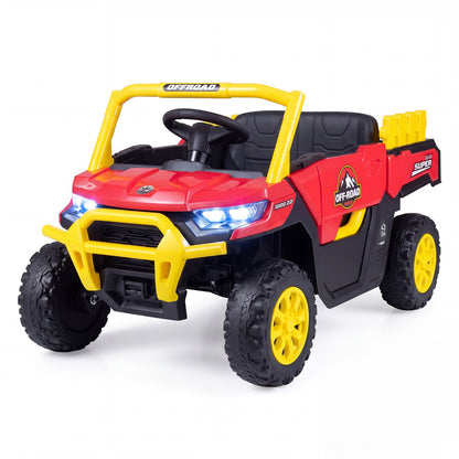 12V Kids Ride on Car with Dual 50W Motors and Remote Control-Red