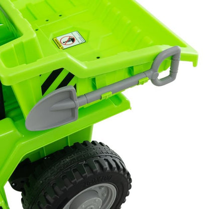 12V Kids Ride on Dump Truck with Electric Dump Bed-Green