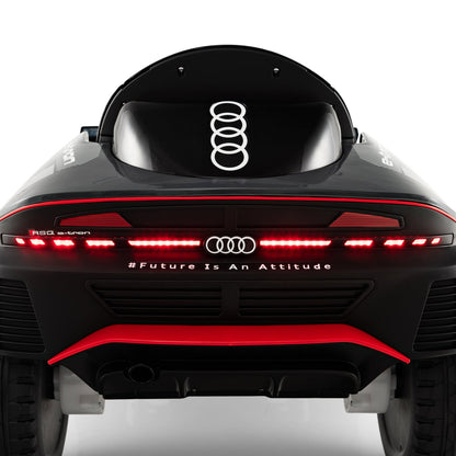 12V Licensed Audi Kids Ride On E-tron Racing Car with Remote Control-Grey