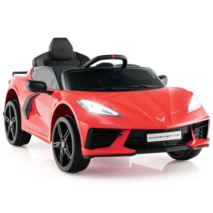 12V Electric Kids Ride On Car with Remote Control and Lights-Red
