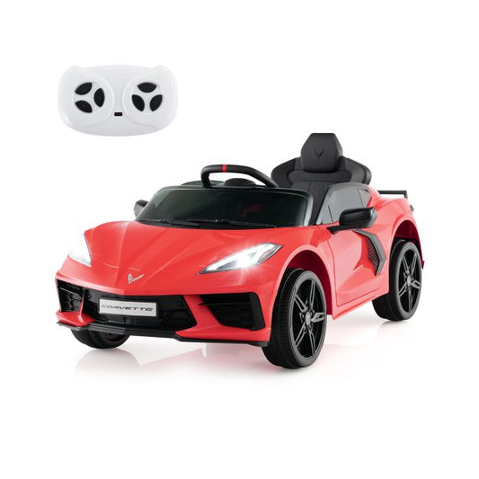 12V Electric Kids Ride On Car with Remote Control and Lights-Red