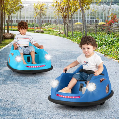 12V Kids Ride on Bumper Car with Remote Control and Music-Navy