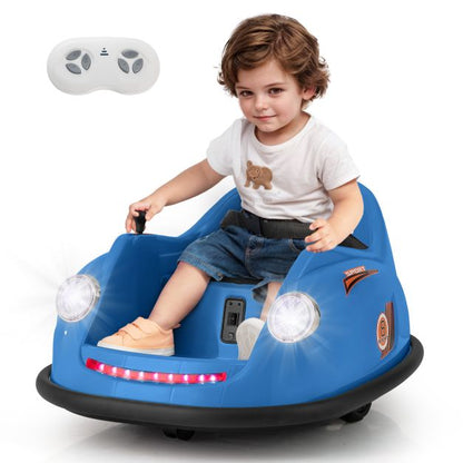 12V Kids Ride on Bumper Car with Remote Control and Music-Navy