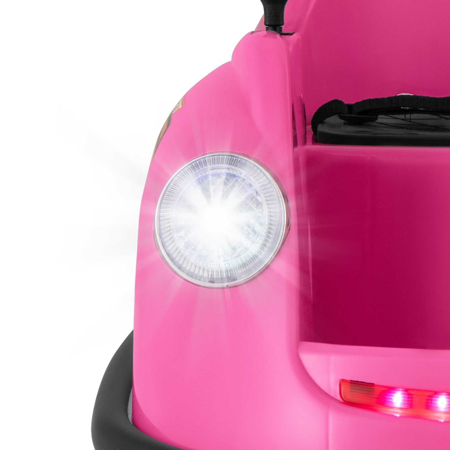 12V Kids Ride on Bumper Car with Remote Control and Music-Pink