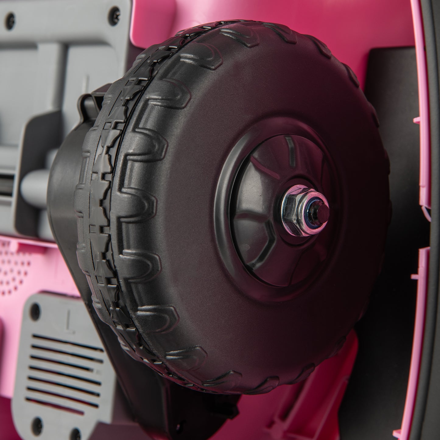 12V Kids Ride On Bumper Car with Dual Joysticks and 5 Light Effects-Pink
