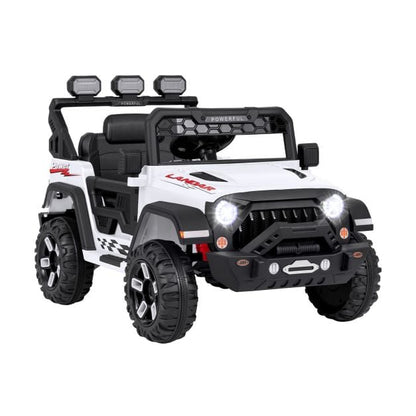 12V Kids Ride on Truck with Remote Control and Wireless Connection-White