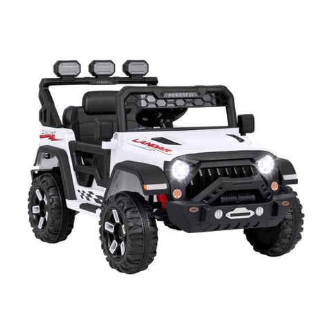12V Kids Ride on Truck with Remote Control and Wireless Connection-White