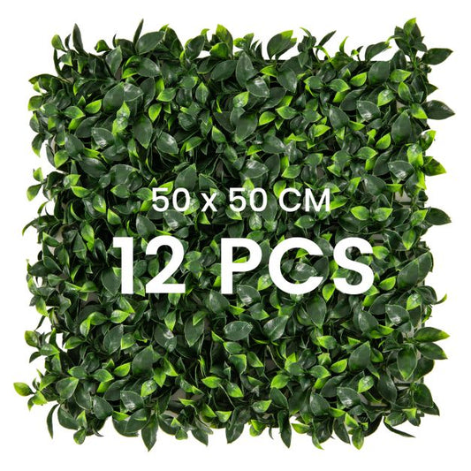 12 Pieces 50 x 50 cm Artificial Grass Wall Panels-Type C