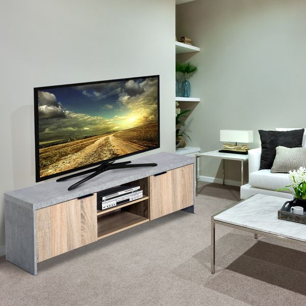 1.2M Wooden TV Stand Cabinet Home Media Center DVD CD Storage Unit - Furniture Gold