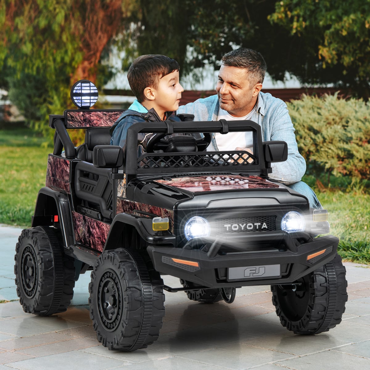 12V 7Ah Licensed Toyota FJ Cruiser Electric Car with Remote Control-Multicolor