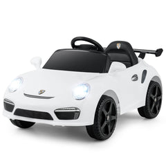 Licensed Porsche Electric Vehicle 12V Kids Ride on Car with Remote Control-White
