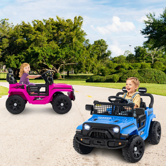 12V Kids Ride on Truck Car with Remote Control for Kid Over 3 Years Old-Navy