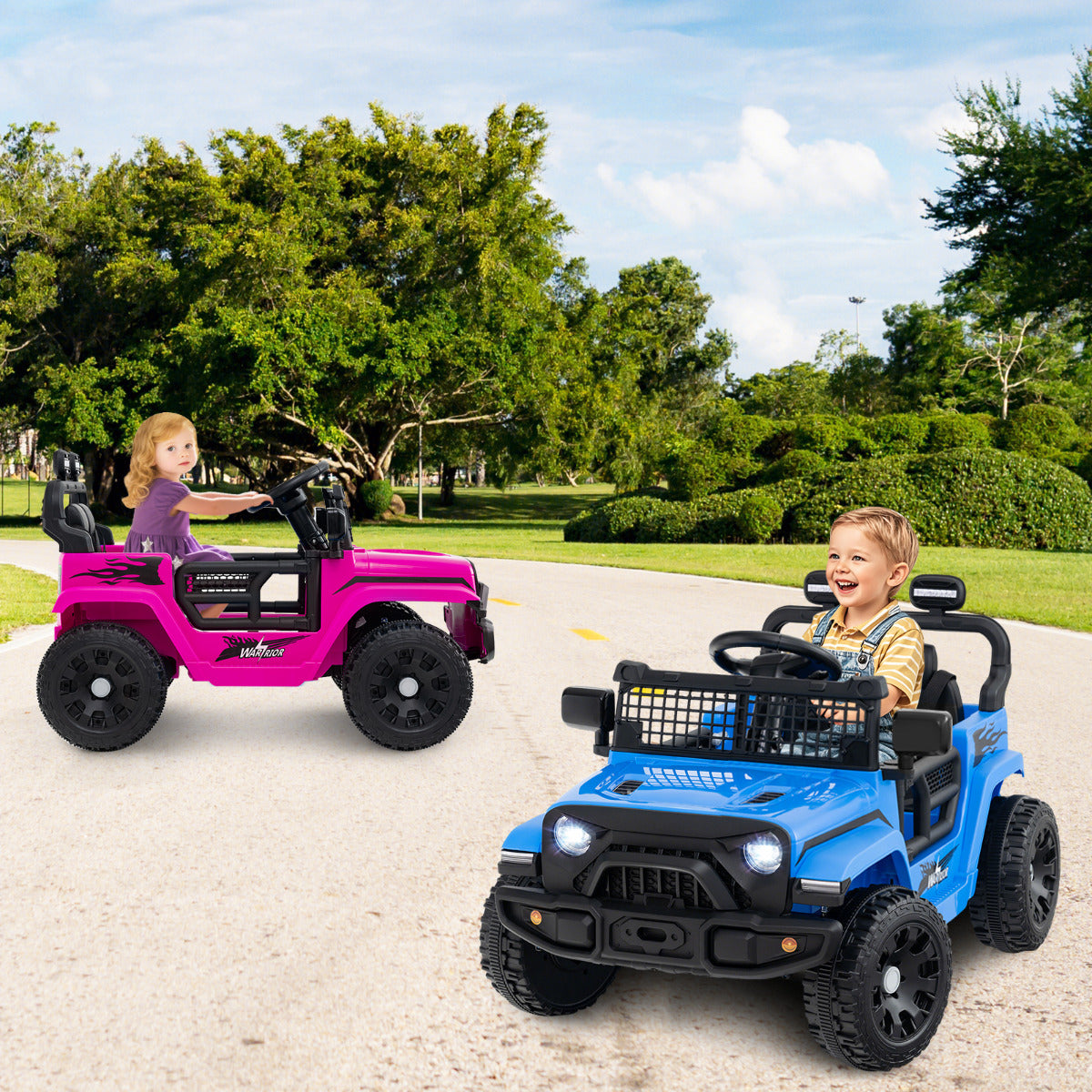 12V Kids Ride on Truck Car with Remote Control for Kid Over 3 Years Old-Pink