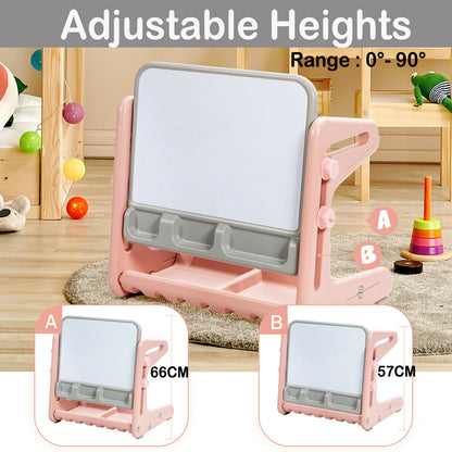 Children's Art Easel / Table and Chair Set with Ample Storage Space