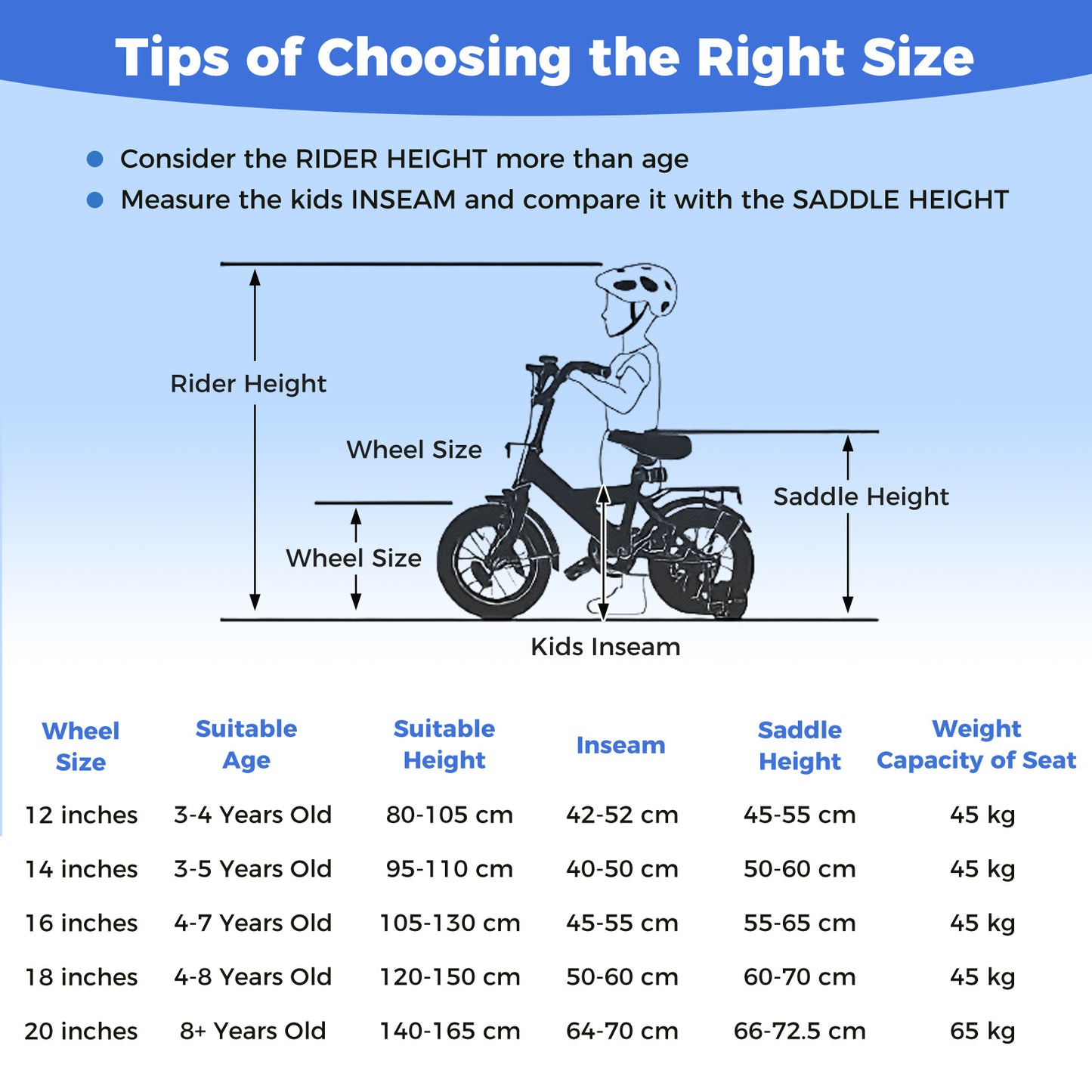 14 Inch Kids Bike with Dual Brakes for 3-5 Years Checkered Racing Series Blue