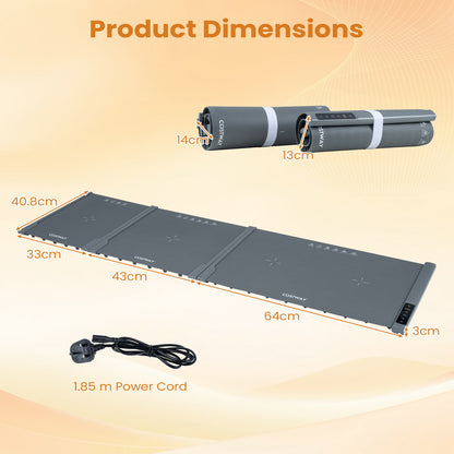 140 x 40.8 cm Expandable Food Warming Mat with 7 Temp and 4H Timer-Grey