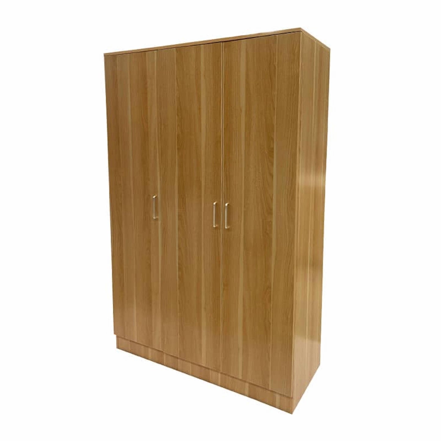 Wardrobe SLEEK 3 Door Wardrobe Oak Finish 120cm