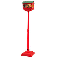 148 CM Musical Christmas Sound and Tap Activated Xmas Indoor Street Lamp-Red