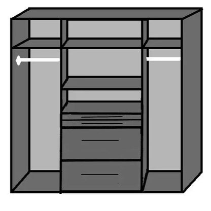 ACORN 4 Door Wardrobe White 180cm