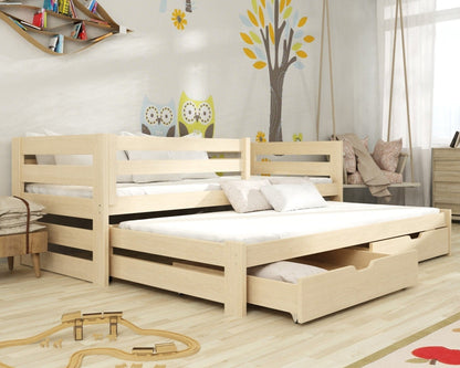Kubus Double Bed with Trundle