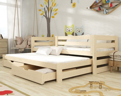 Kubus Double Bed with Trundle